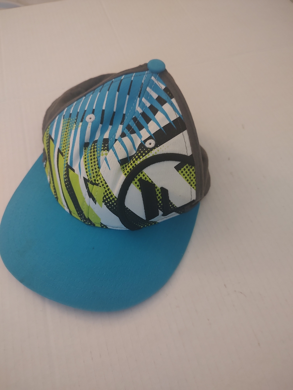 Shaun White Blue, Gray and Lime Kids Snapback Hat
